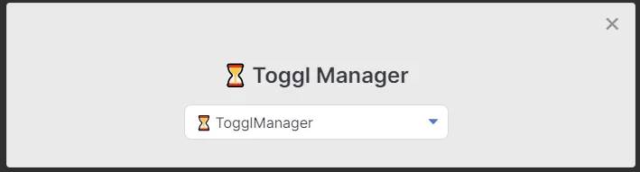Toggl Manager Macro Choice